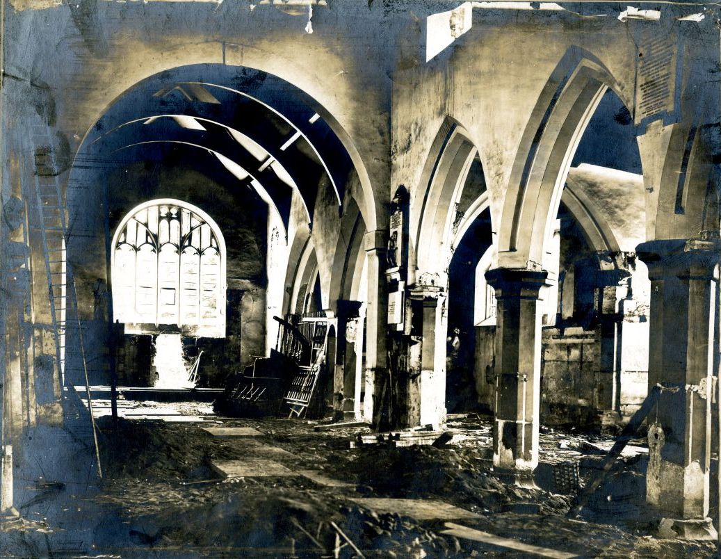 Bowdon old church, Joseph Sidebotham, photographer, 1858