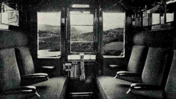 Old fashioned train compartment