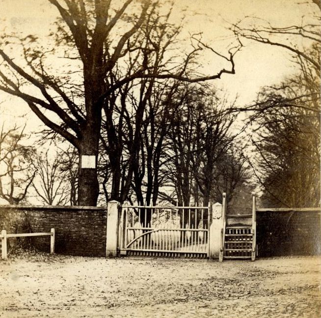 Charcoal Road entrance at Dunham Park mid1860s