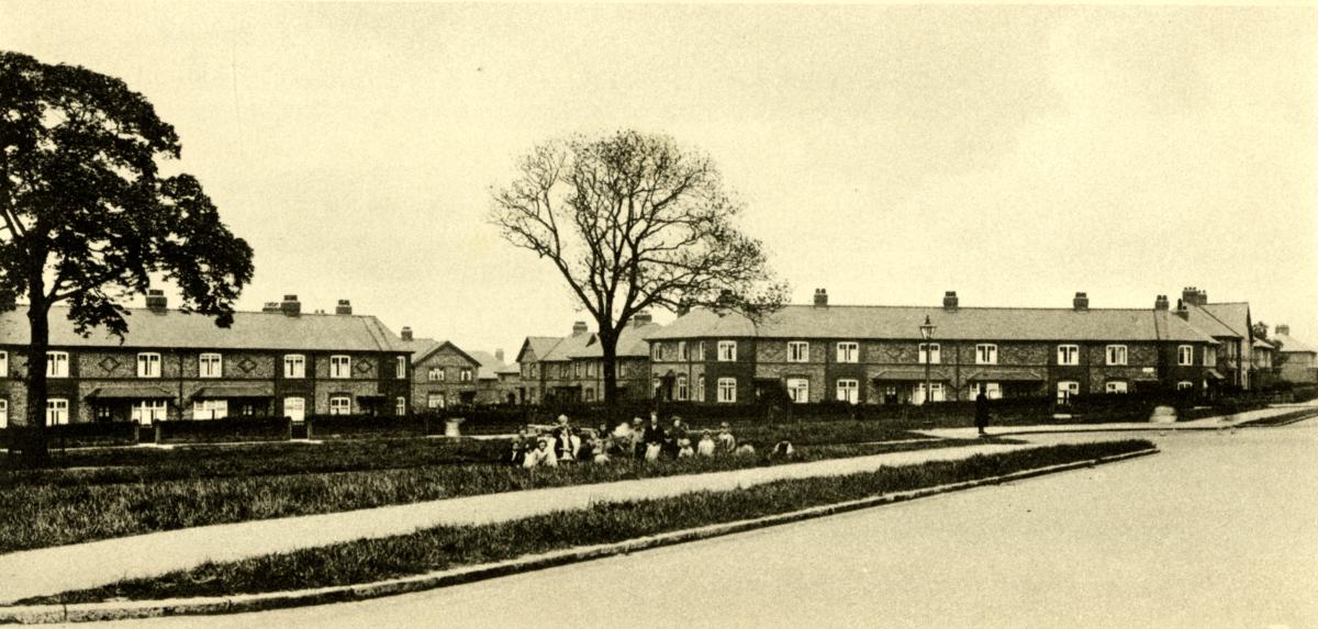 Garden suburb council housing 1920s. Oldfield Brow Estate.