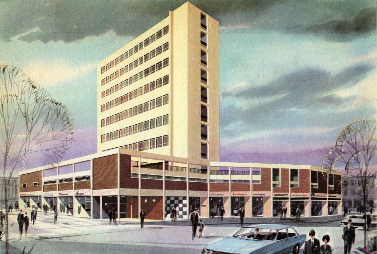 The Graftons. 1960s town centre development.