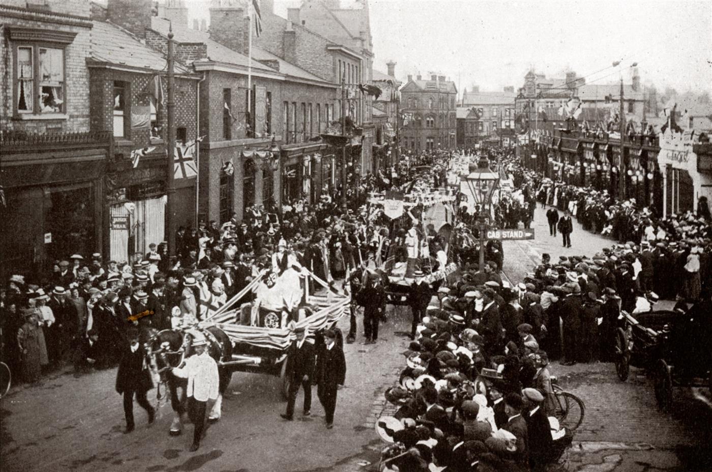 Britannia tableau parade, 1911