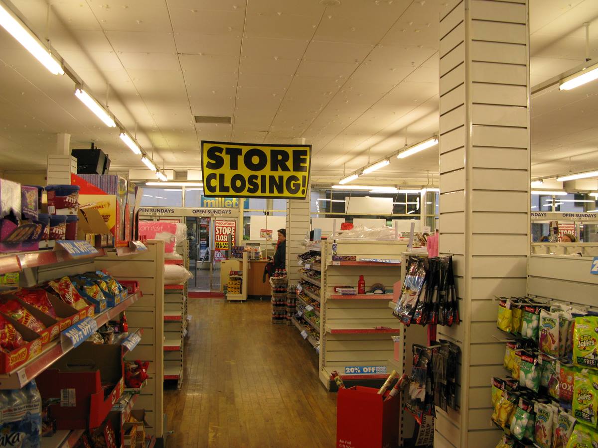 Woolworth's Altrincham closing down sale, 2008