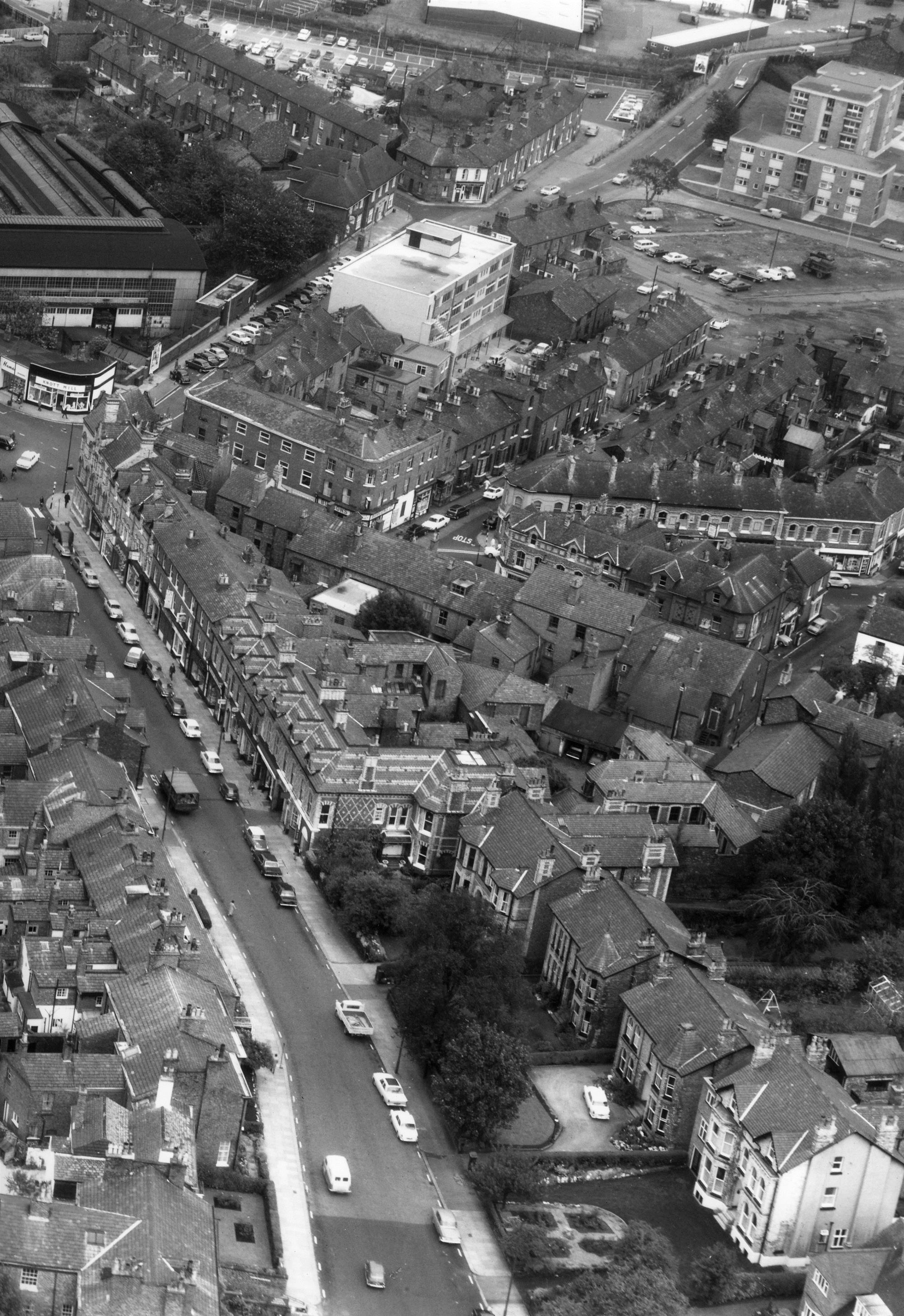 The Downs, Oxford Rd, Peter St, Denmark St, Altrincham 1967