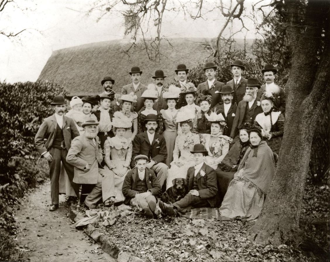 Chester wedding party, Bow Green, 1901