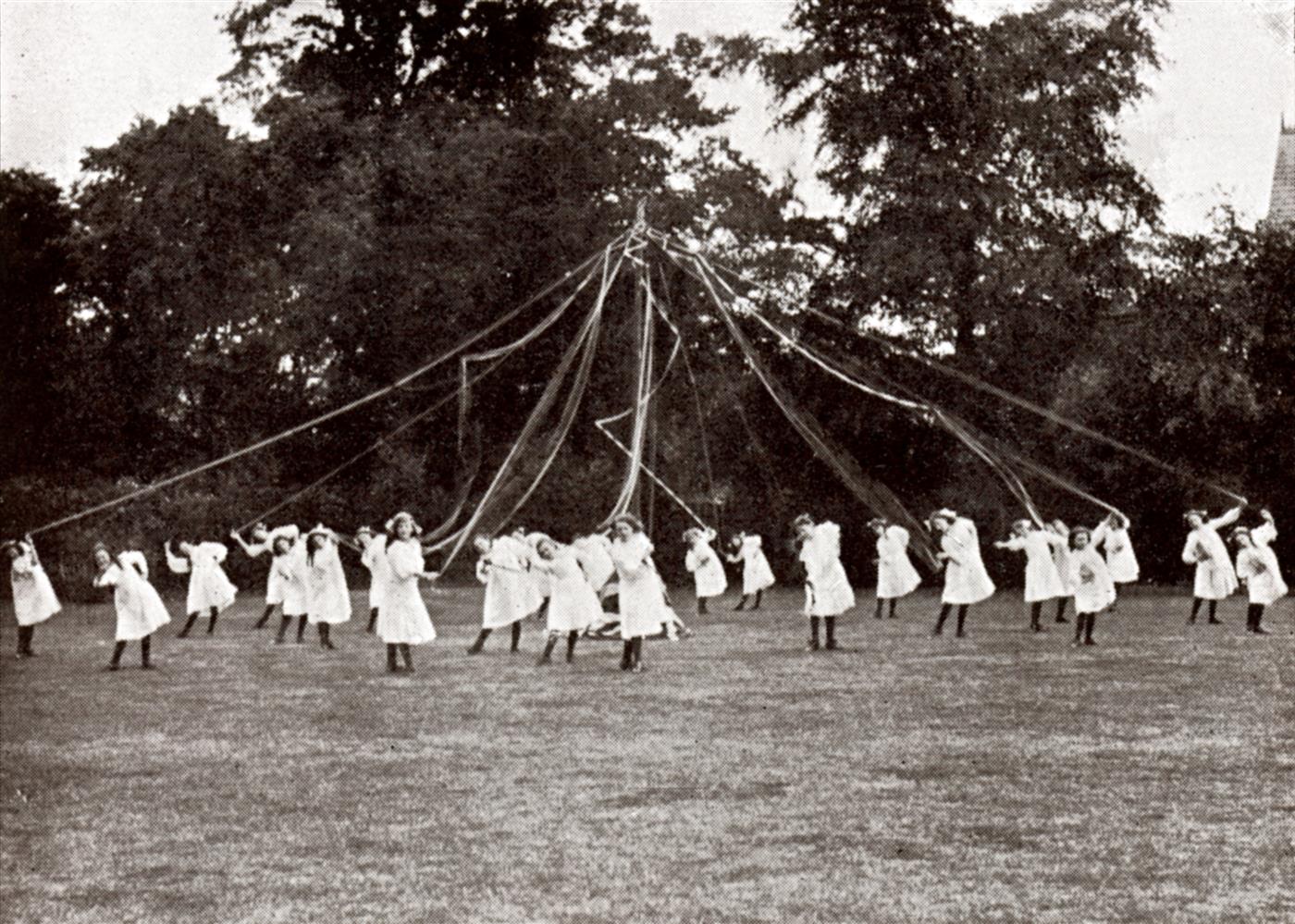 May pole dance, 1911