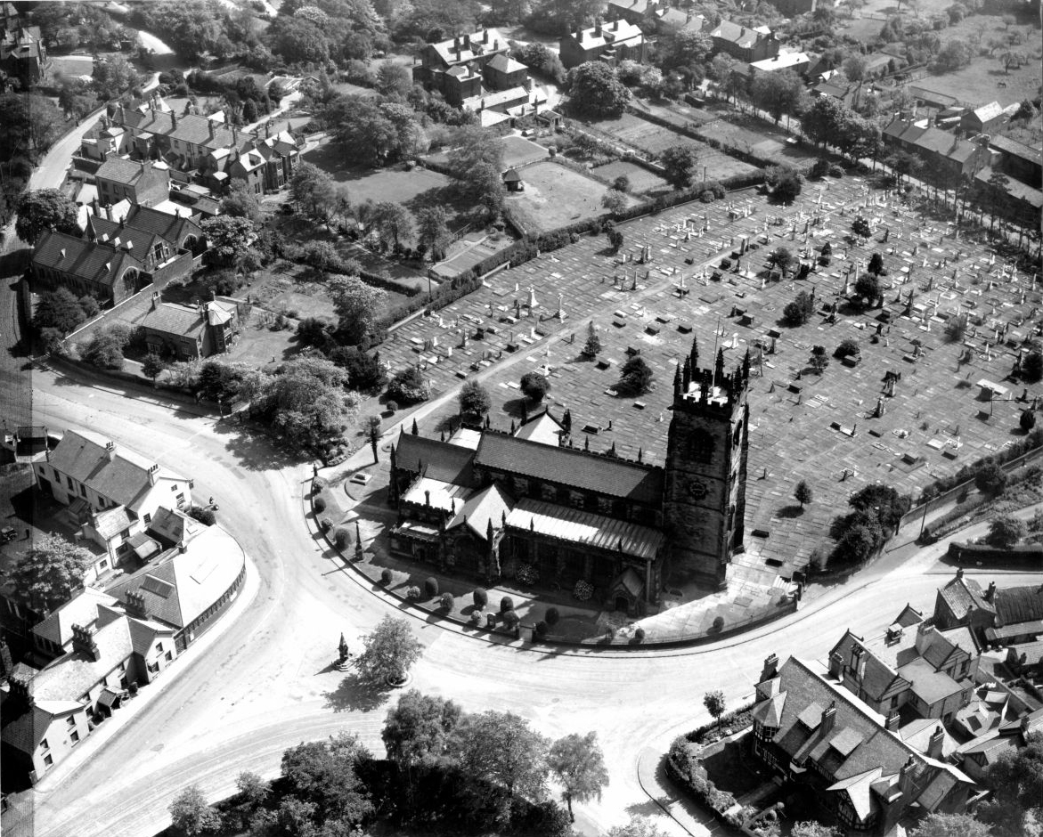 Bowdon Church and School, 1949