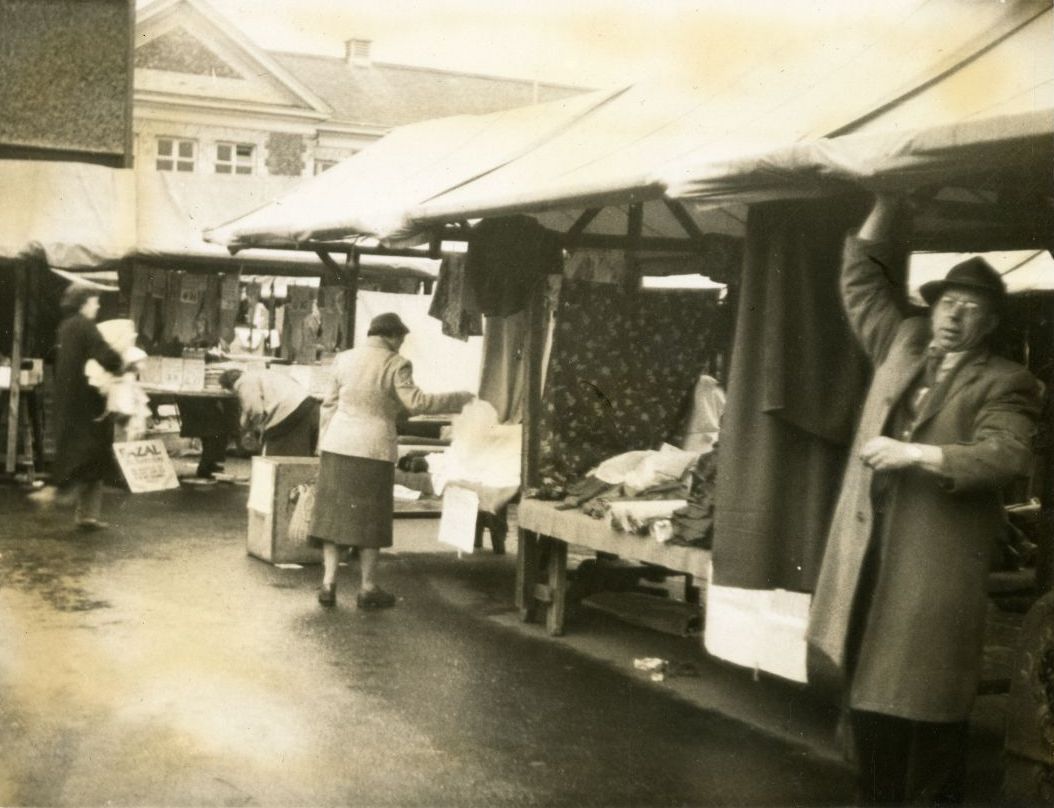 Pott Street market, 1956