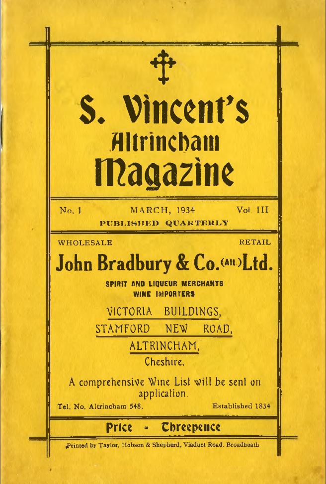 St Vincent de Paul, Altrincham history