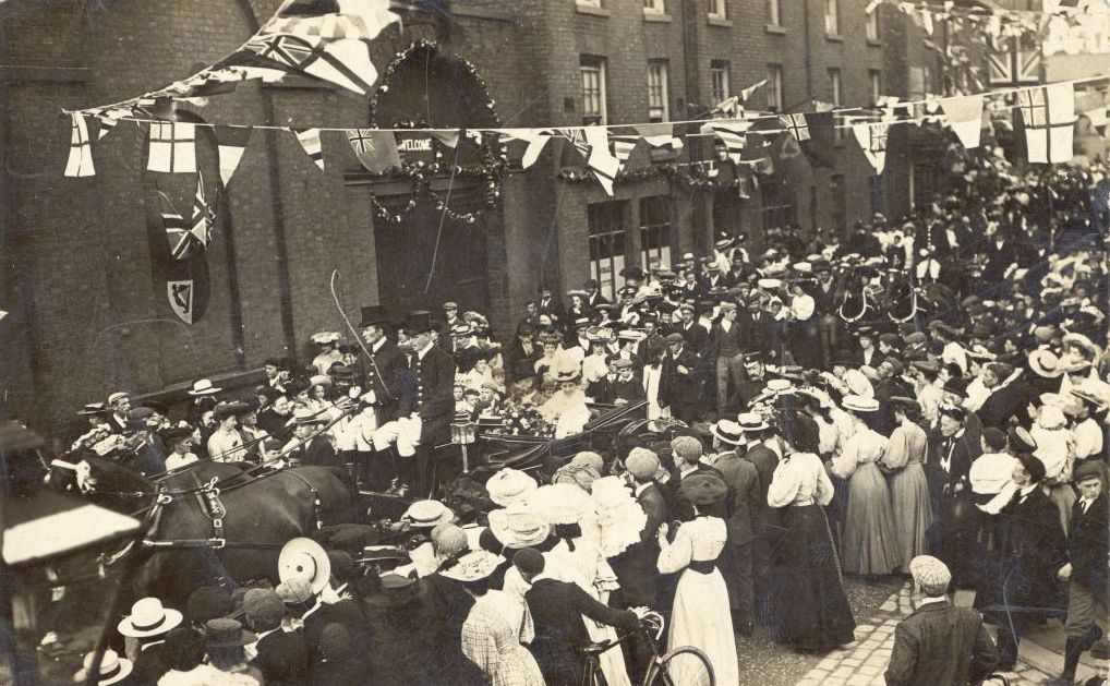Stamford homecoming, 1906