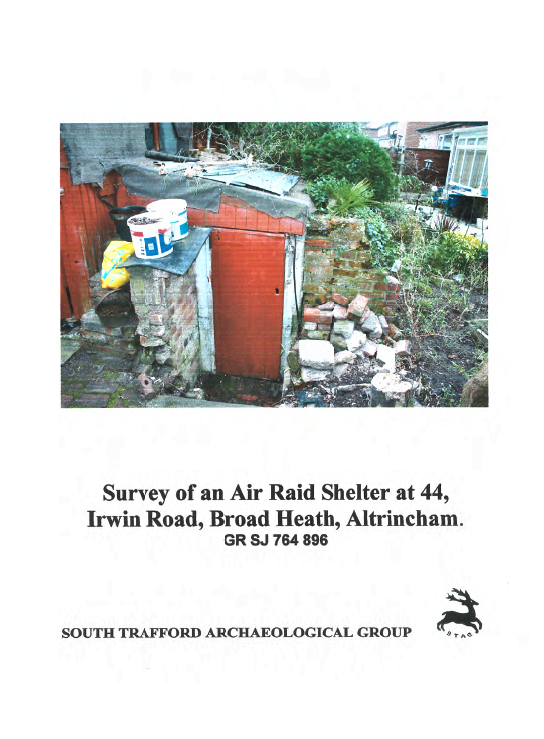 Air Raid shelter 44 Irwin Raod, Broadheath STAG