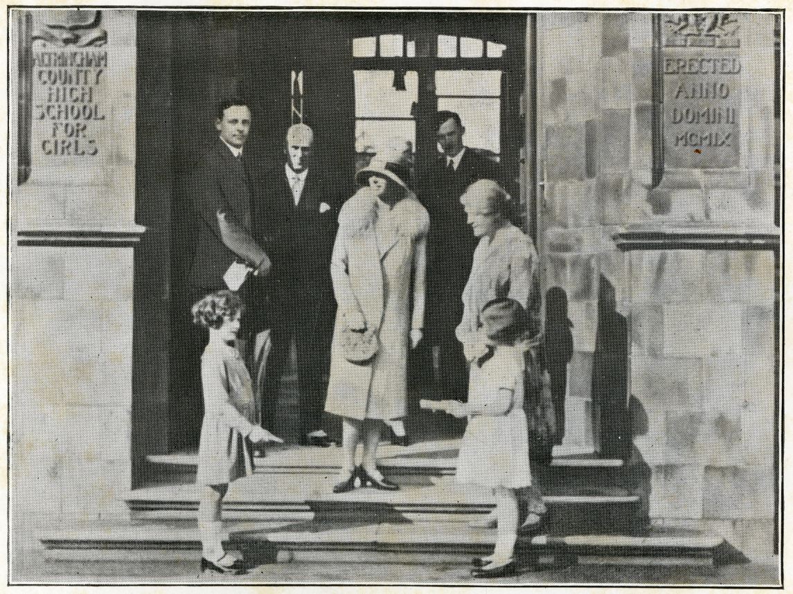 Princess Mary visits Altrincham school1929
