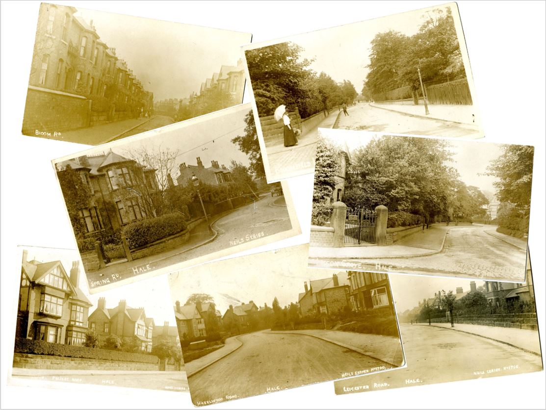 Frederic and Albert Neil postcards Hale and Altrincham