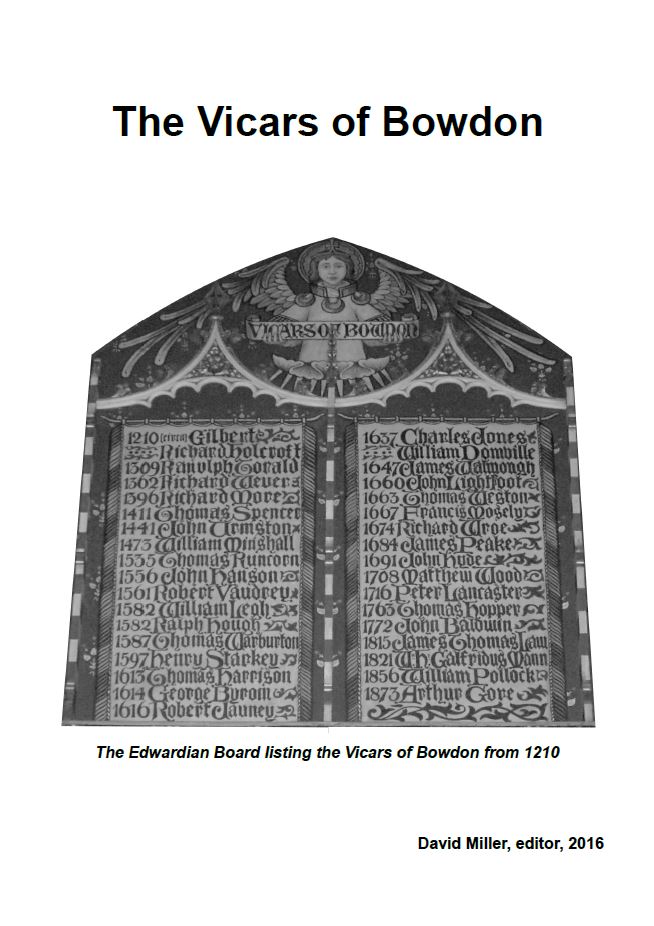 History of Bowdon Church, Vicars